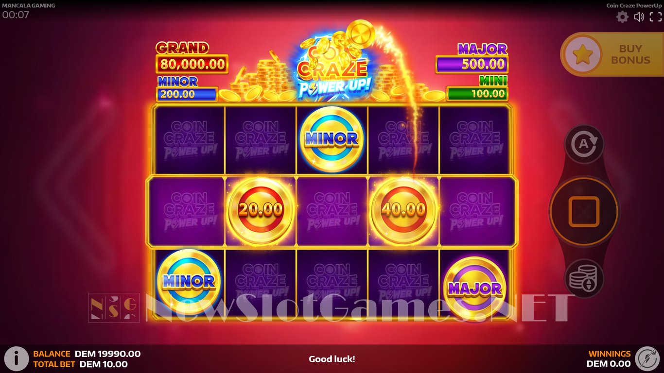 Coin Craze PowerUp Slot Demo Image