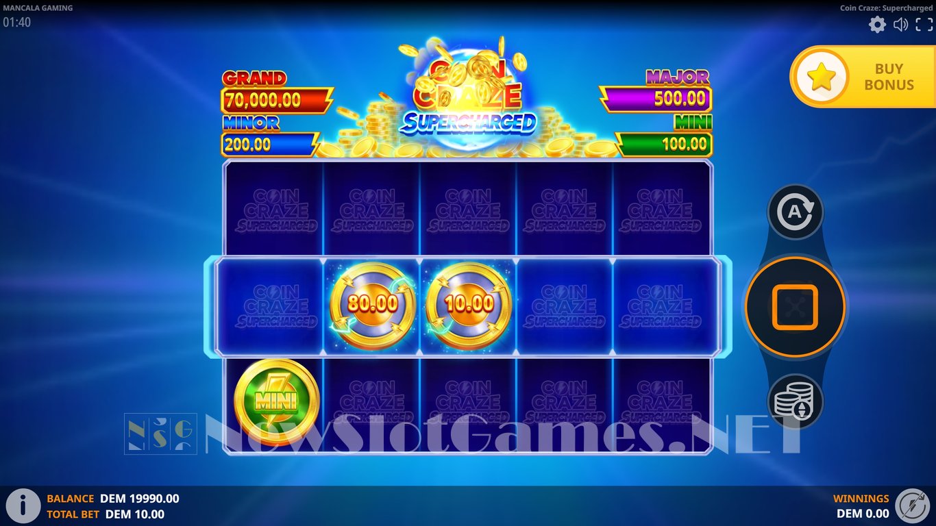 Coin Craze Supercharged Slot Demo Image