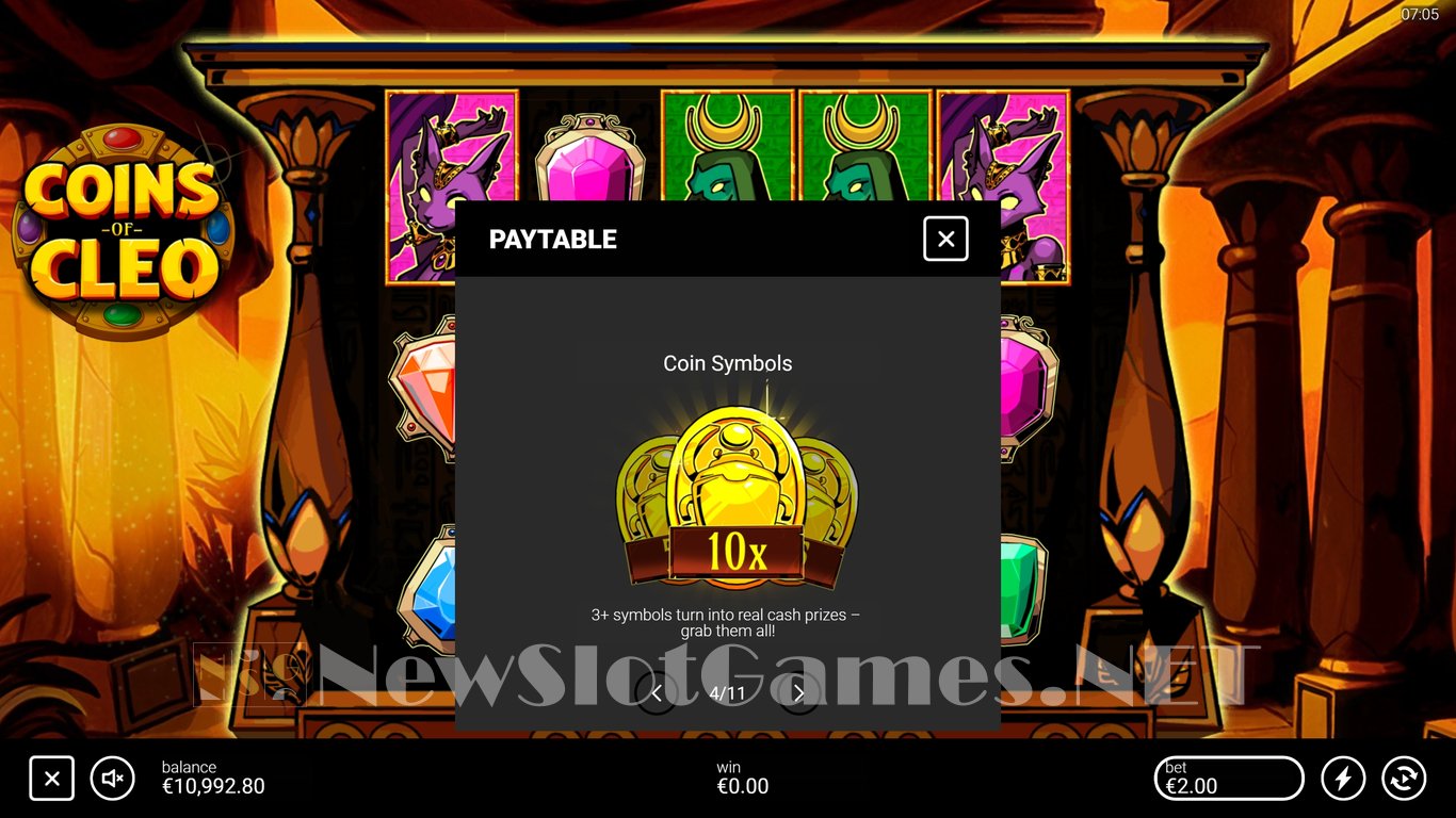 Coins of Cleo Slot Slot Image in Demo - pic. 8