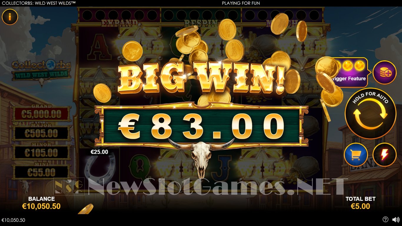 CollectOrbs Wild West Wilds Slot Demo Image