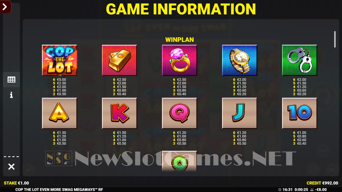 Cop The Lot Megaways Even More Swag Slot Slot Image in Demo - pic. 5