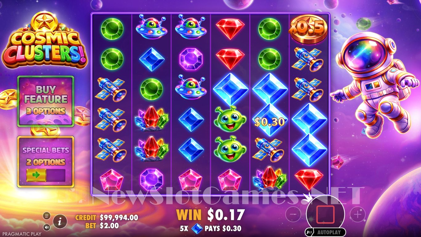 Cosmic Clusters! Slot Demo Image