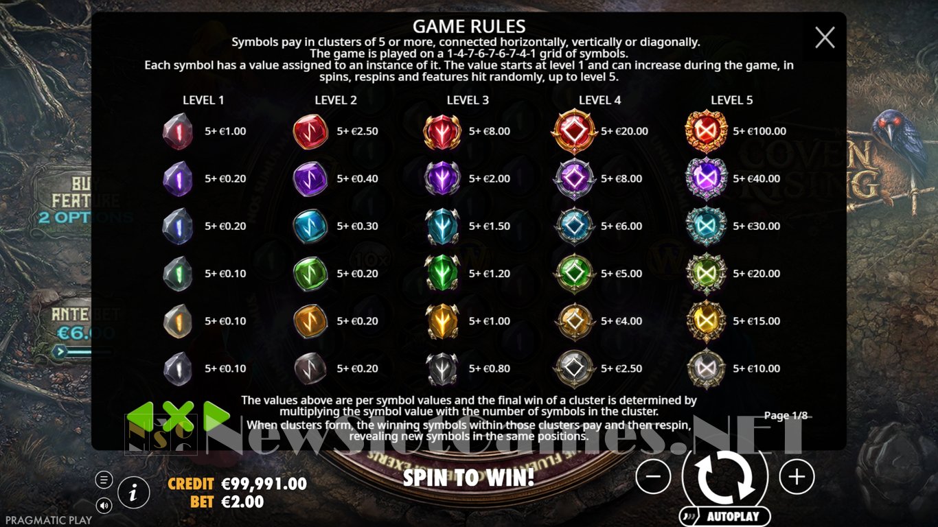 Coven Rising Slot Slot Image in Demo - pic. 4