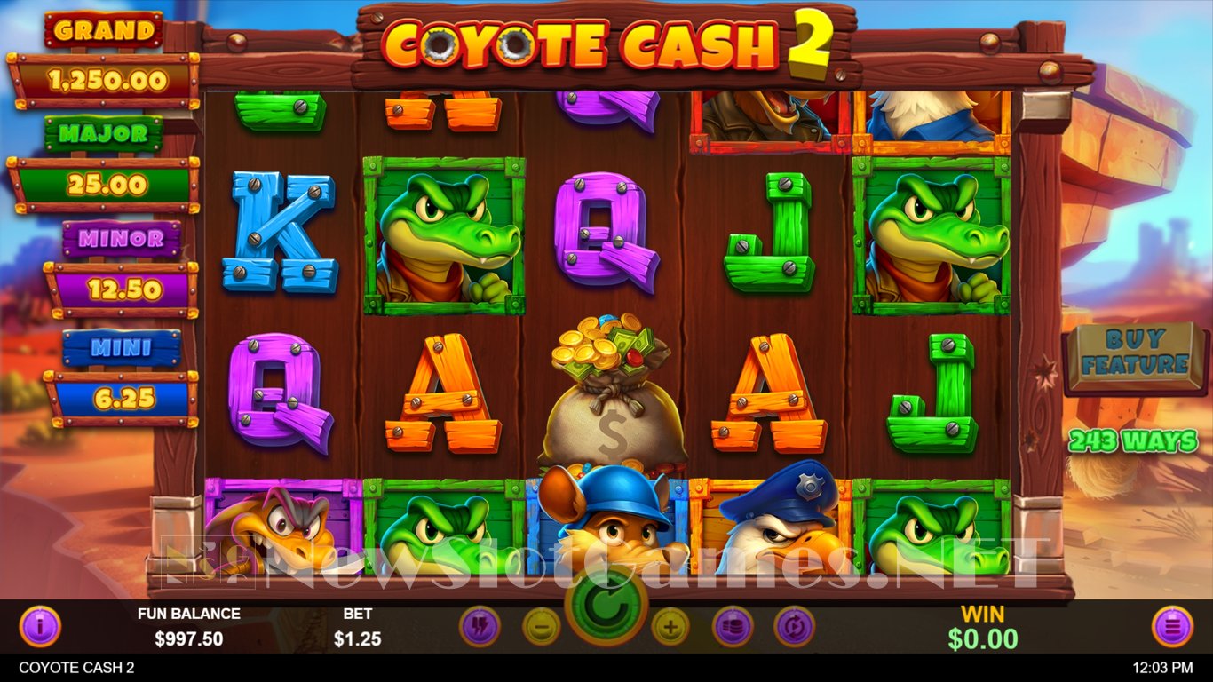 Coyote Cash 2 Slot Demo Image