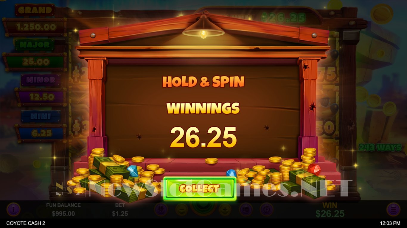 Coyote Cash 2 Slot Slot Image in Demo - pic. 2