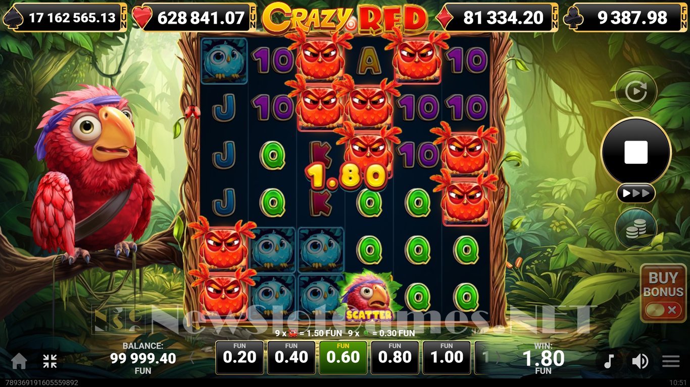 Crazy Red Slot Demo Image