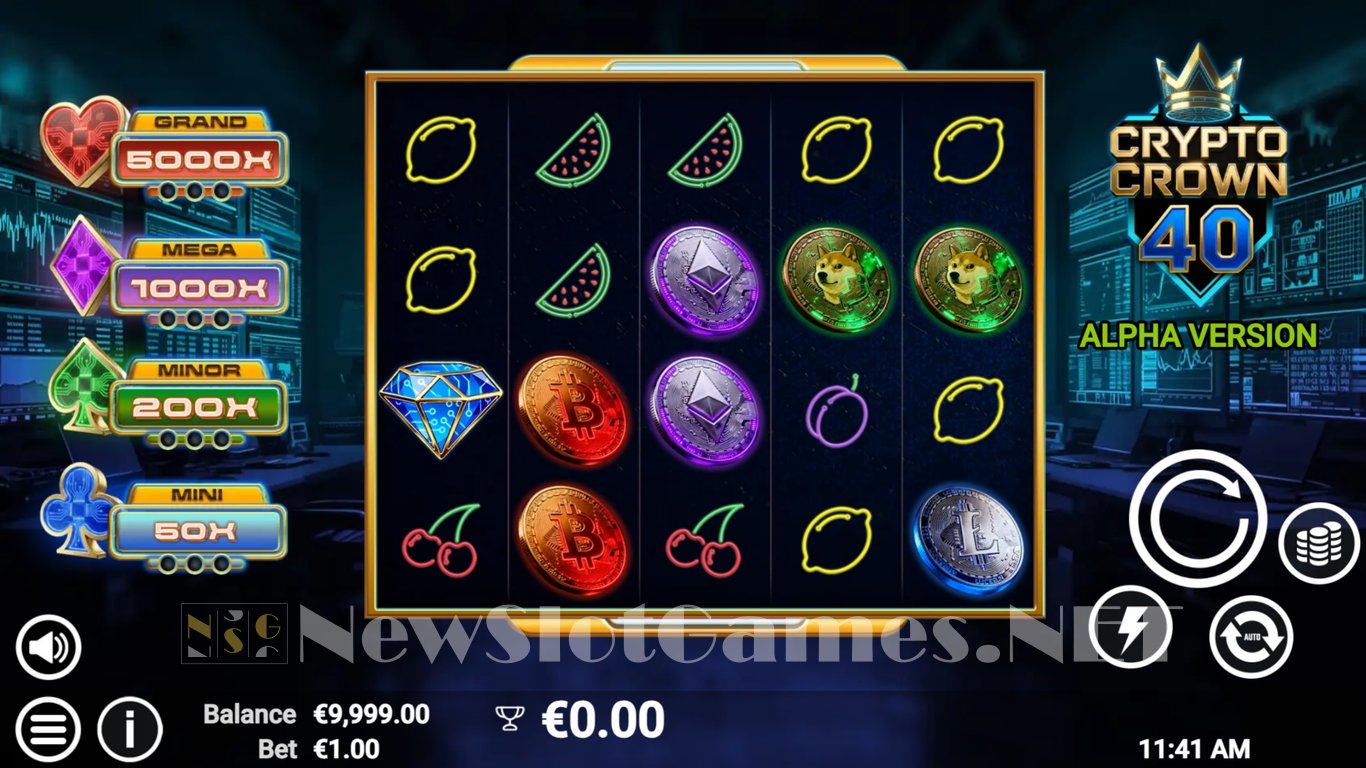 Crypto Crown 40 Slot Demo Image