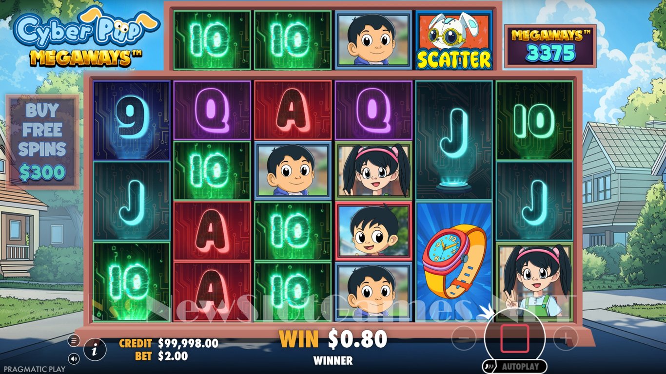 Cyber Pup Megaways Slot Demo Image