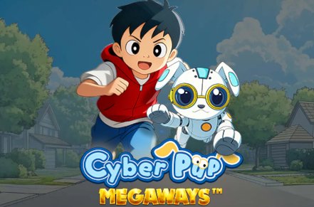 Cyber Pup Megaways Slot Logo