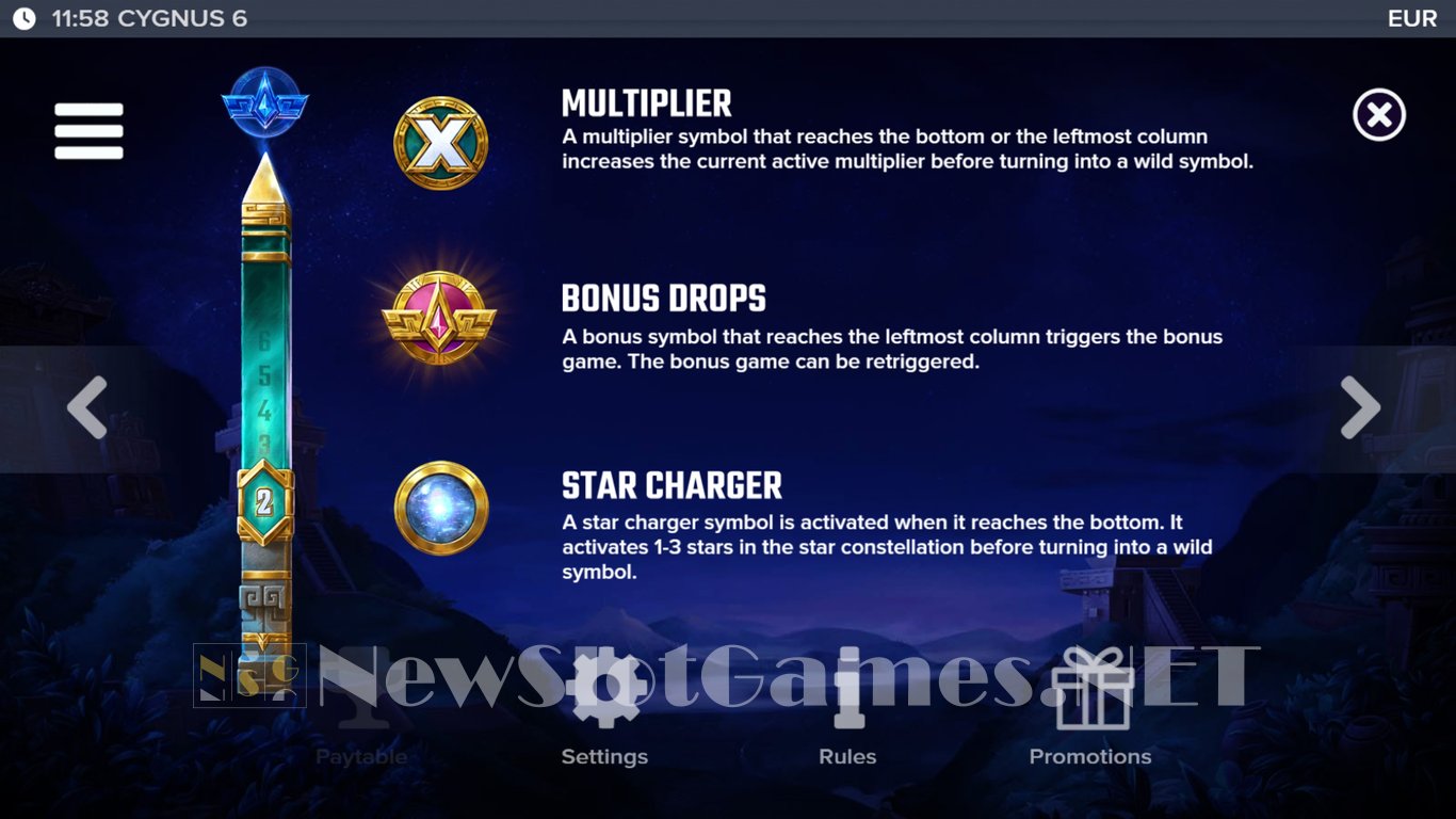 Cygnus 6 Slot Slot Image in Demo - pic. 5