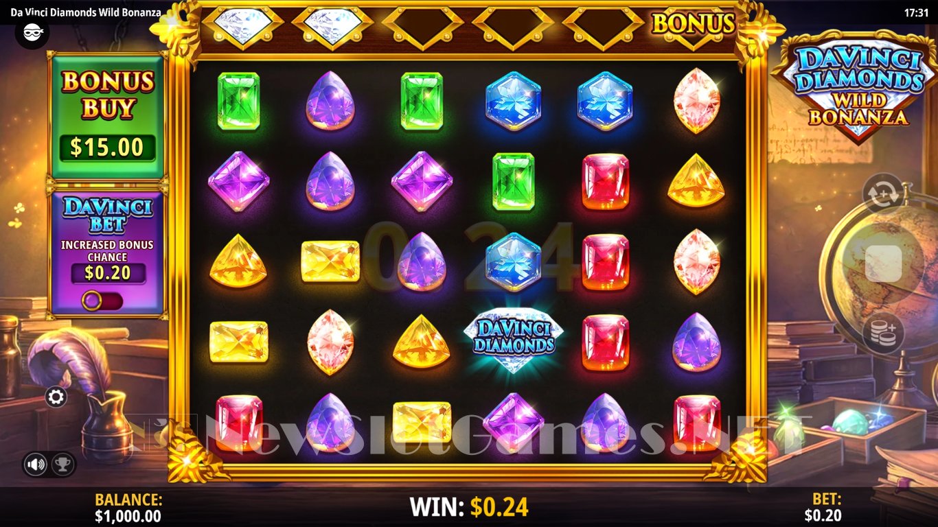Da Vinci Diamonds Wild Bonanza Slot Slot Image in Demo - pic. 4