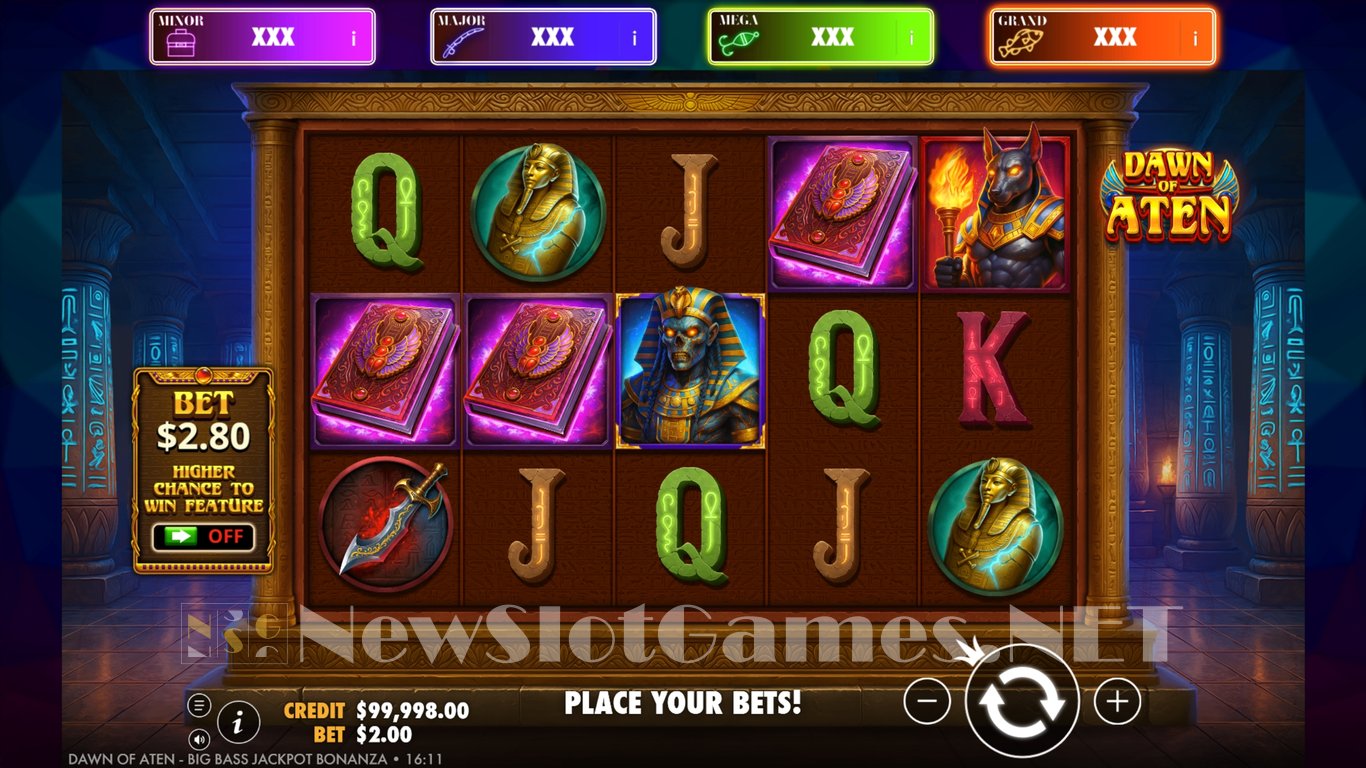 Dawn of Aten Slot Demo Image