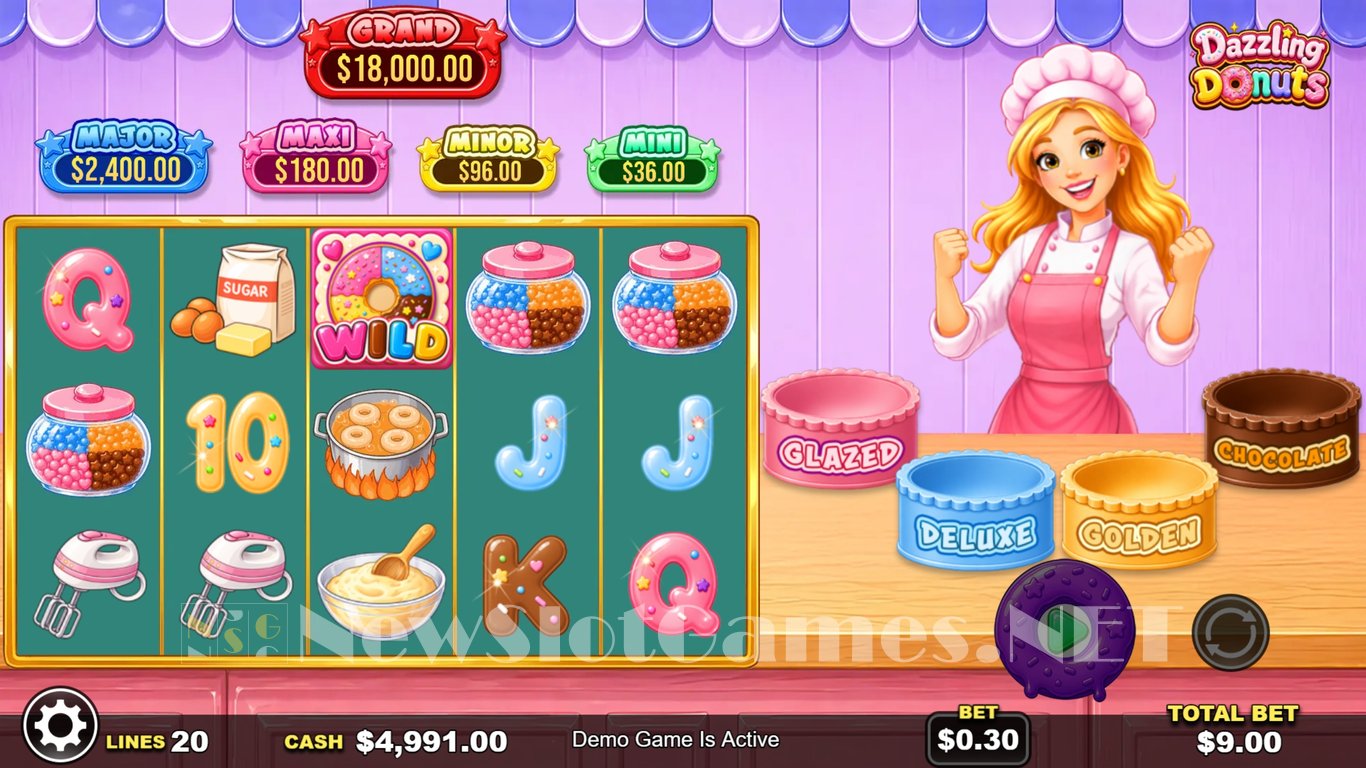 Dazzling Donuts Slot Demo Image