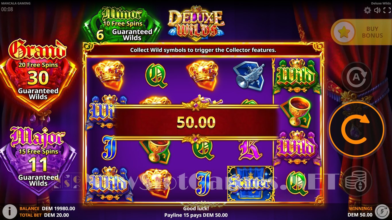Deluxe Wilds Slot Demo Image