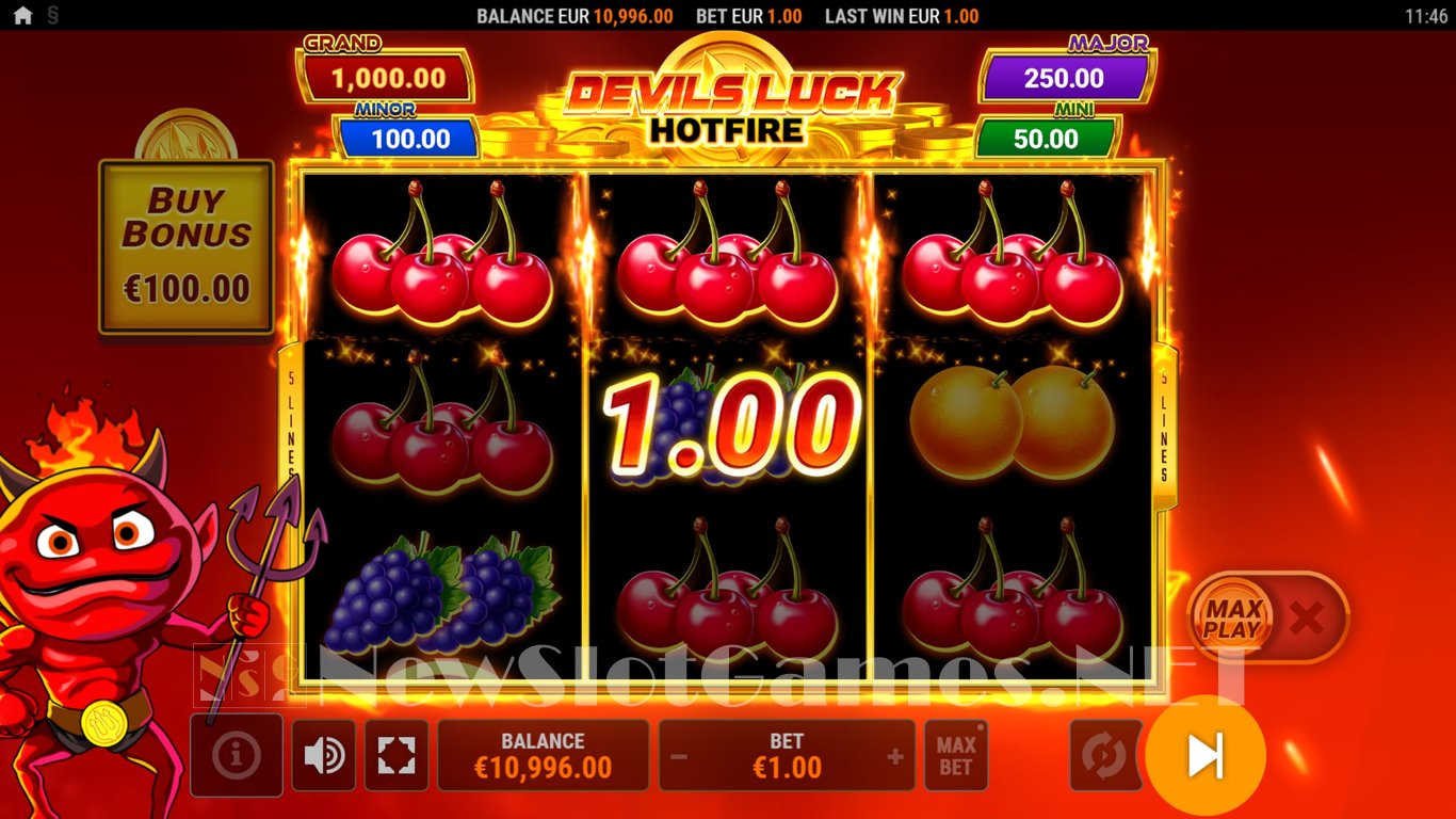 Devils Luck Hotfire Hold & Win Slot Slot Image in Demo - pic. 3