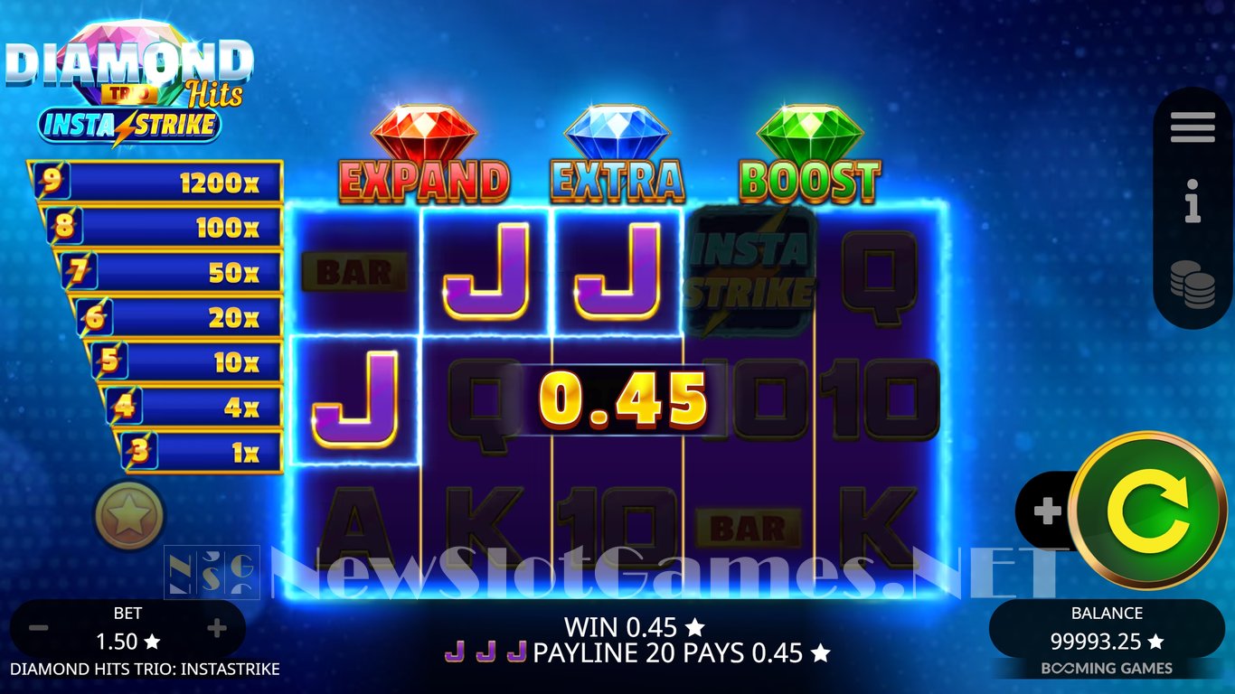 Diamond Hits Trio InstaStrike Slot Slot Image in Demo - pic. 3