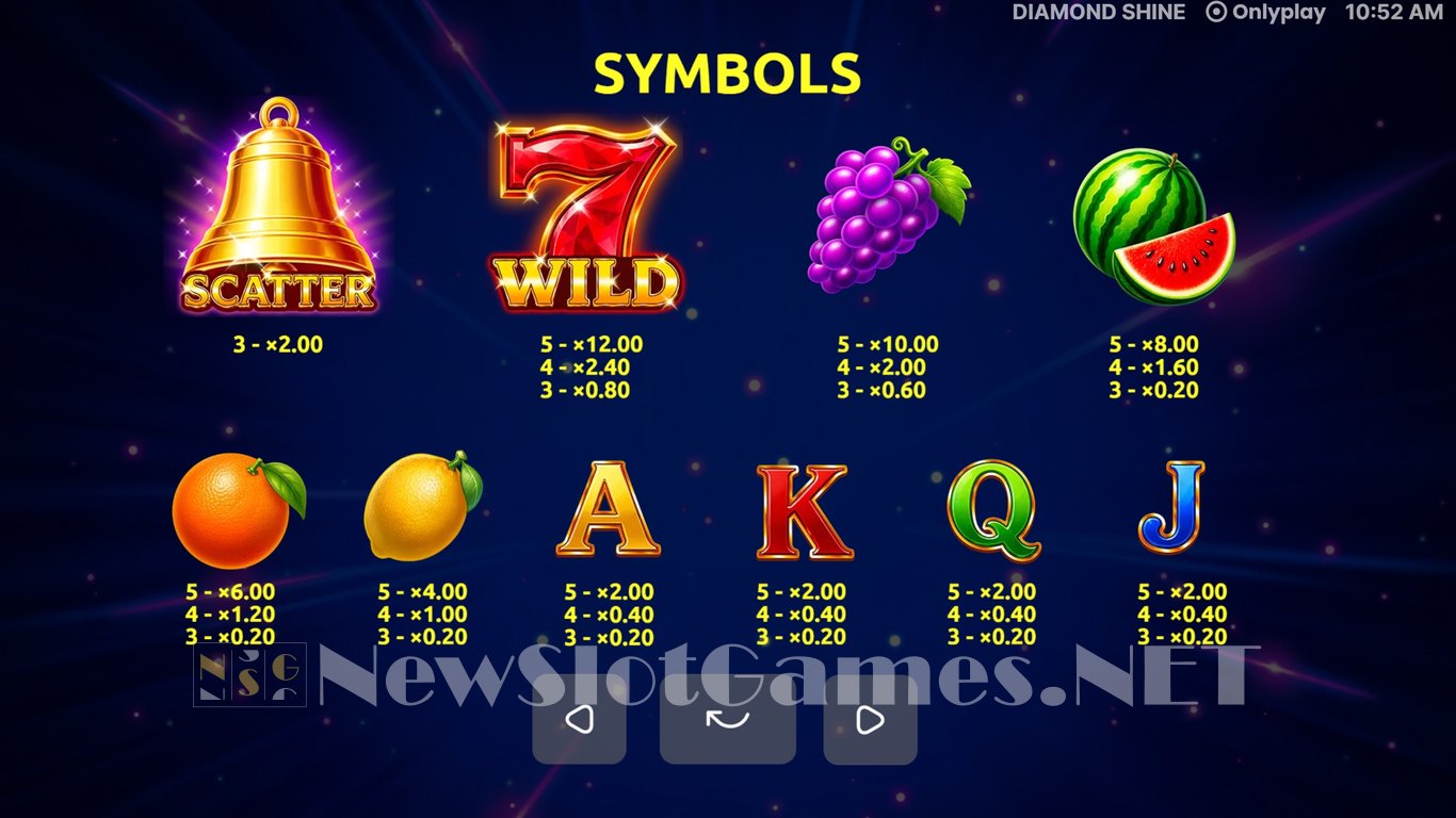 Diamond Shine Slot Slot Image in Demo - pic. 5