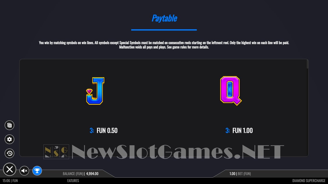 Diamond Supercharge Slot Slot Image in Demo - pic. 4