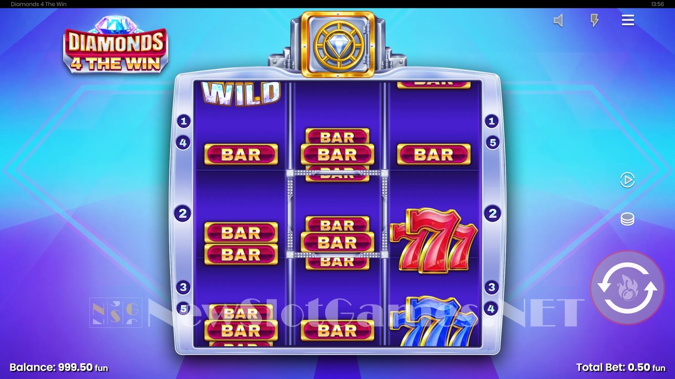 Diamonds 4 The Win Slot Demo Image
