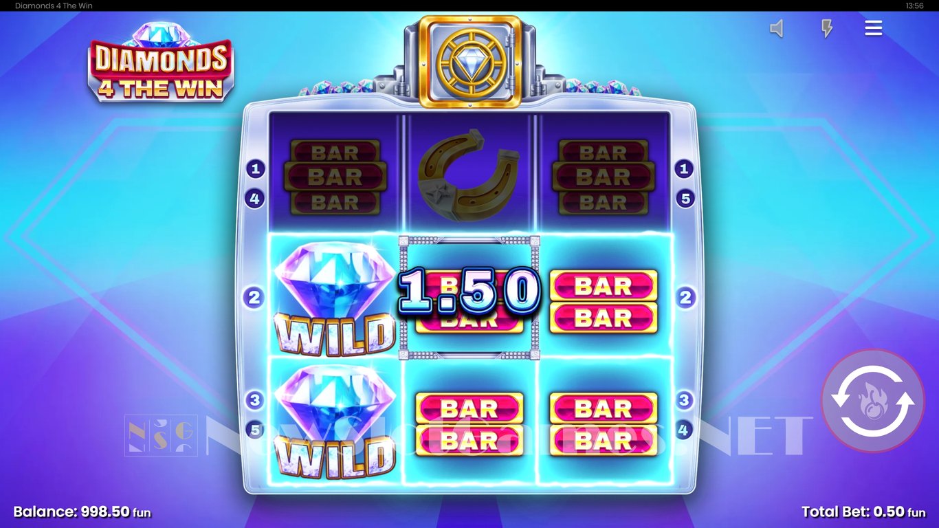 Diamonds 4 The Win Slot Slot Image in Demo - pic. 3