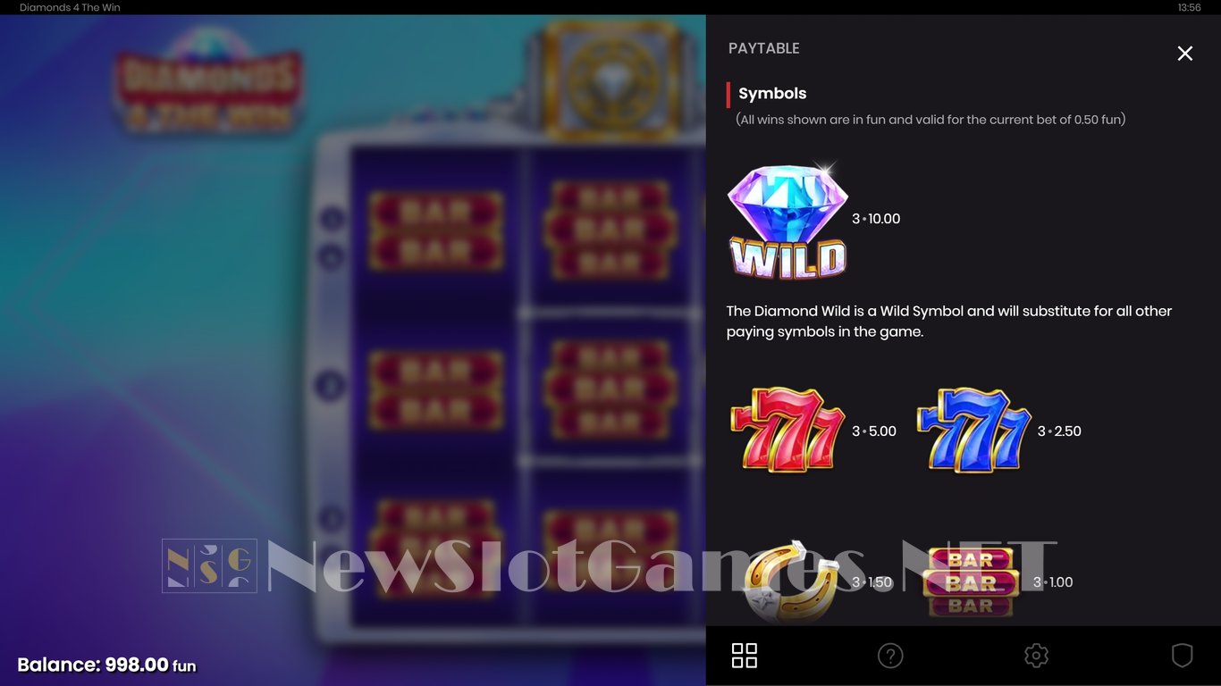 Diamonds 4 The Win Slot Slot Image in Demo - pic. 4