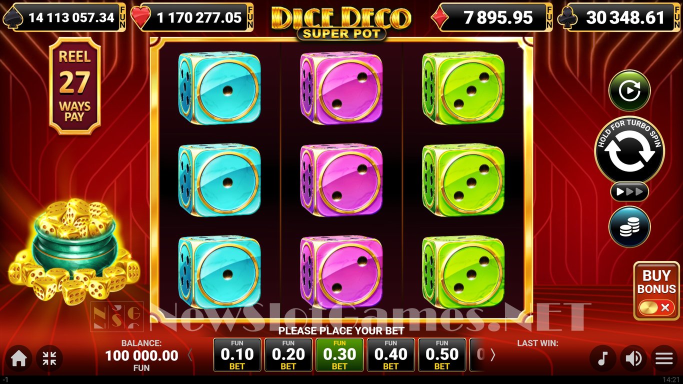 Dice Deco Super Pot Slot Demo Image