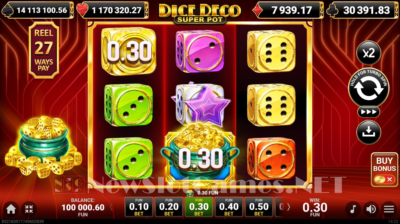 Dice Deco Super Pot Slot Slot Image in Demo - pic. 4