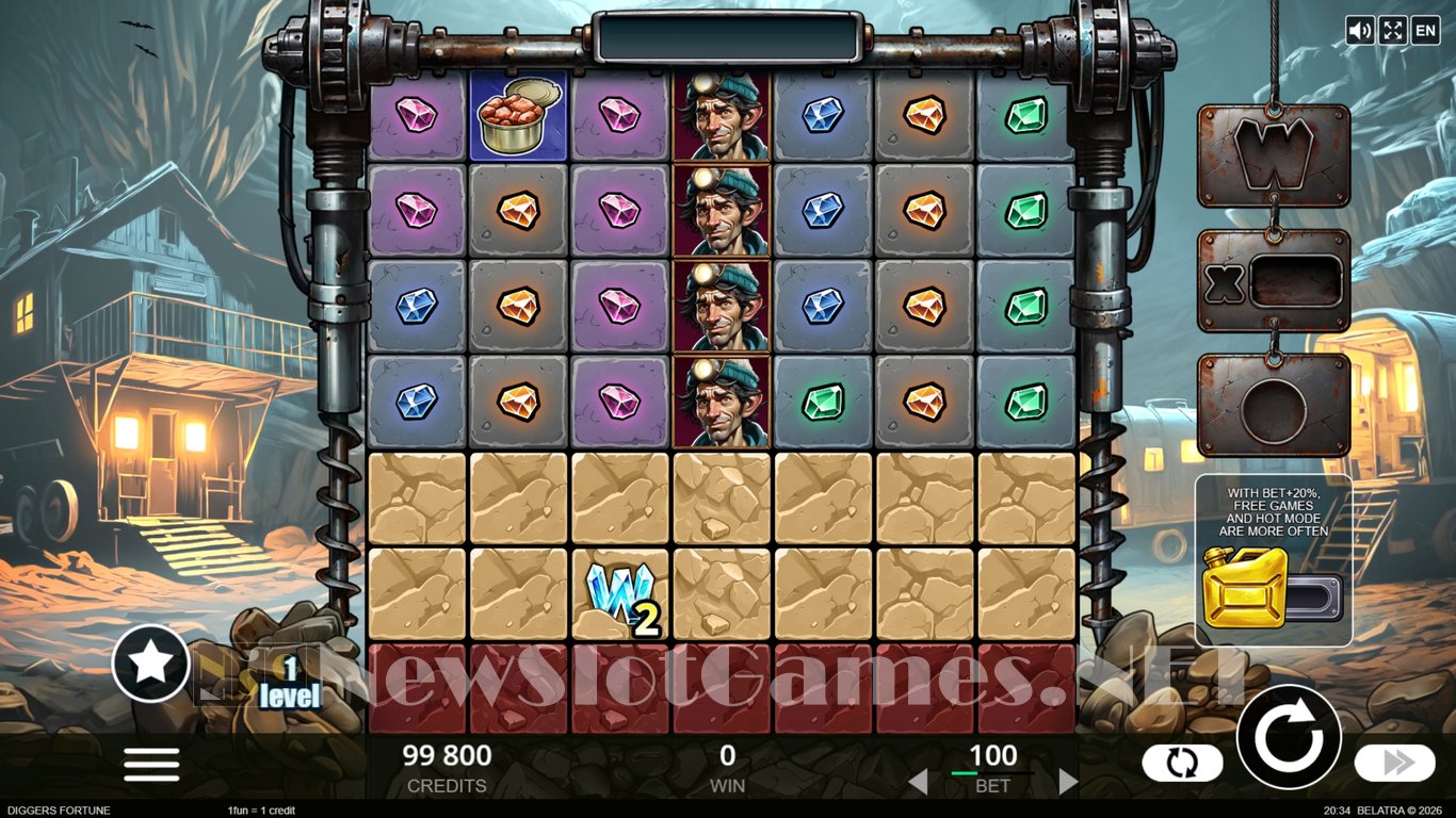 Diggers Fortune Slot Demo Image