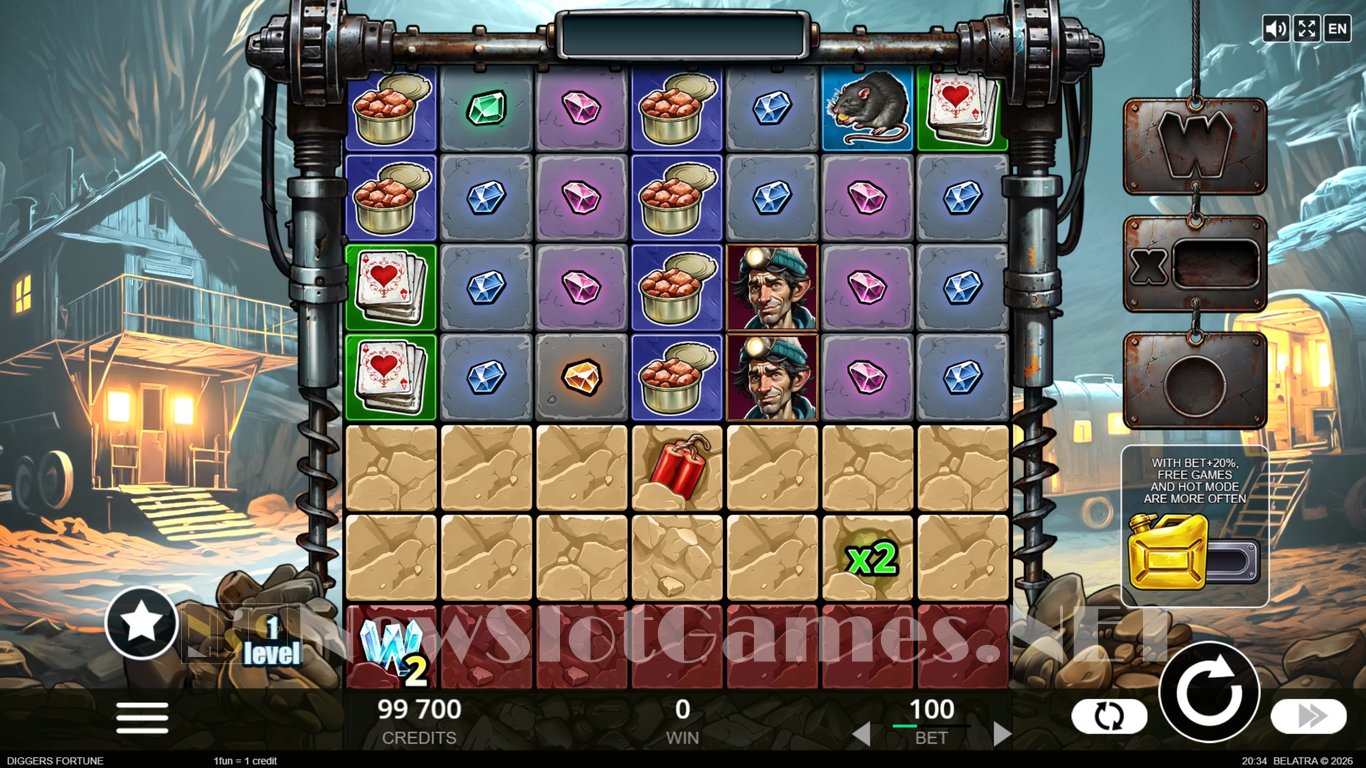 Diggers Fortune Slot Slot Image in Demo - pic. 2