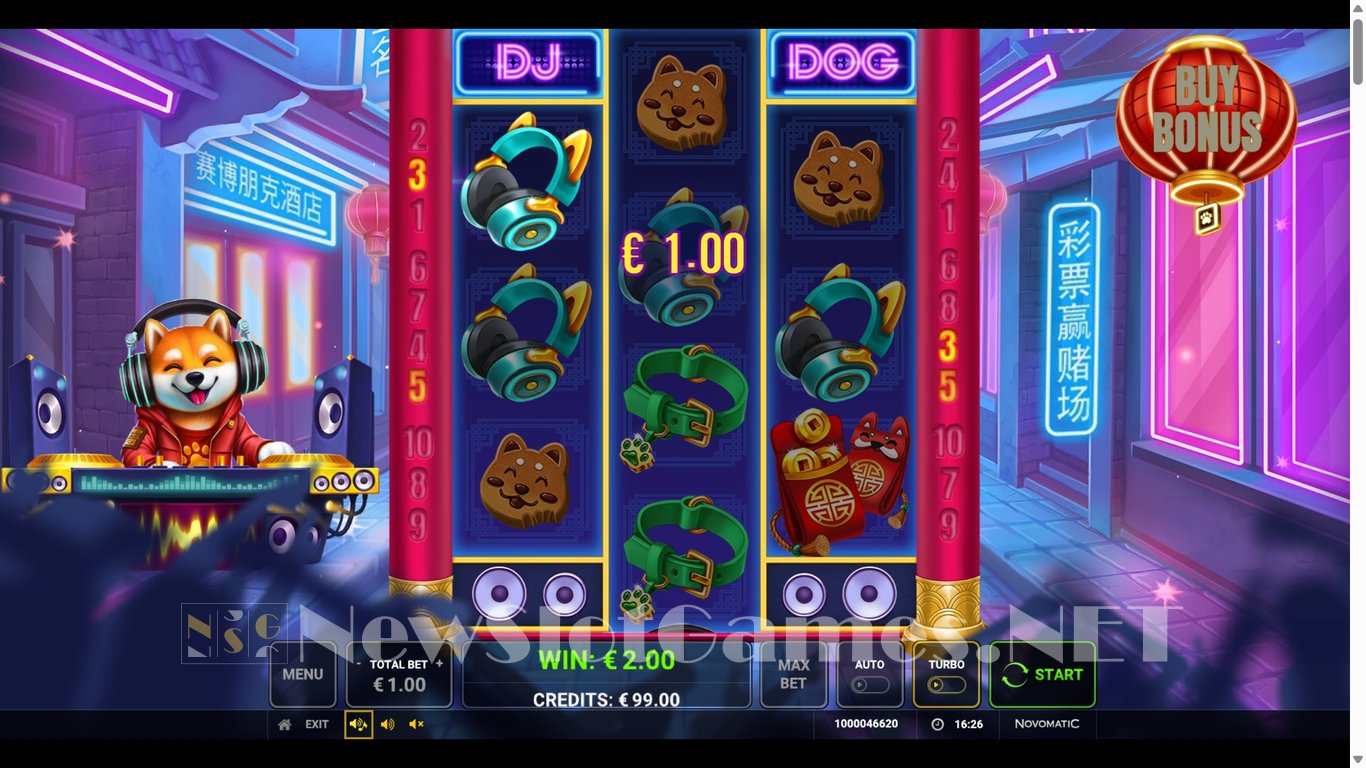 DJ Dog Slot Demo Image