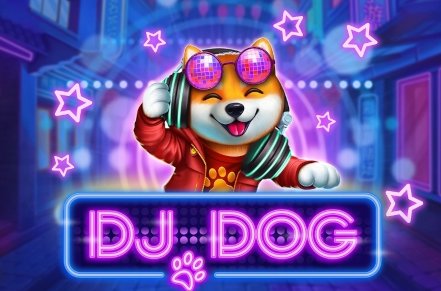 DJ Dog Slot Logo