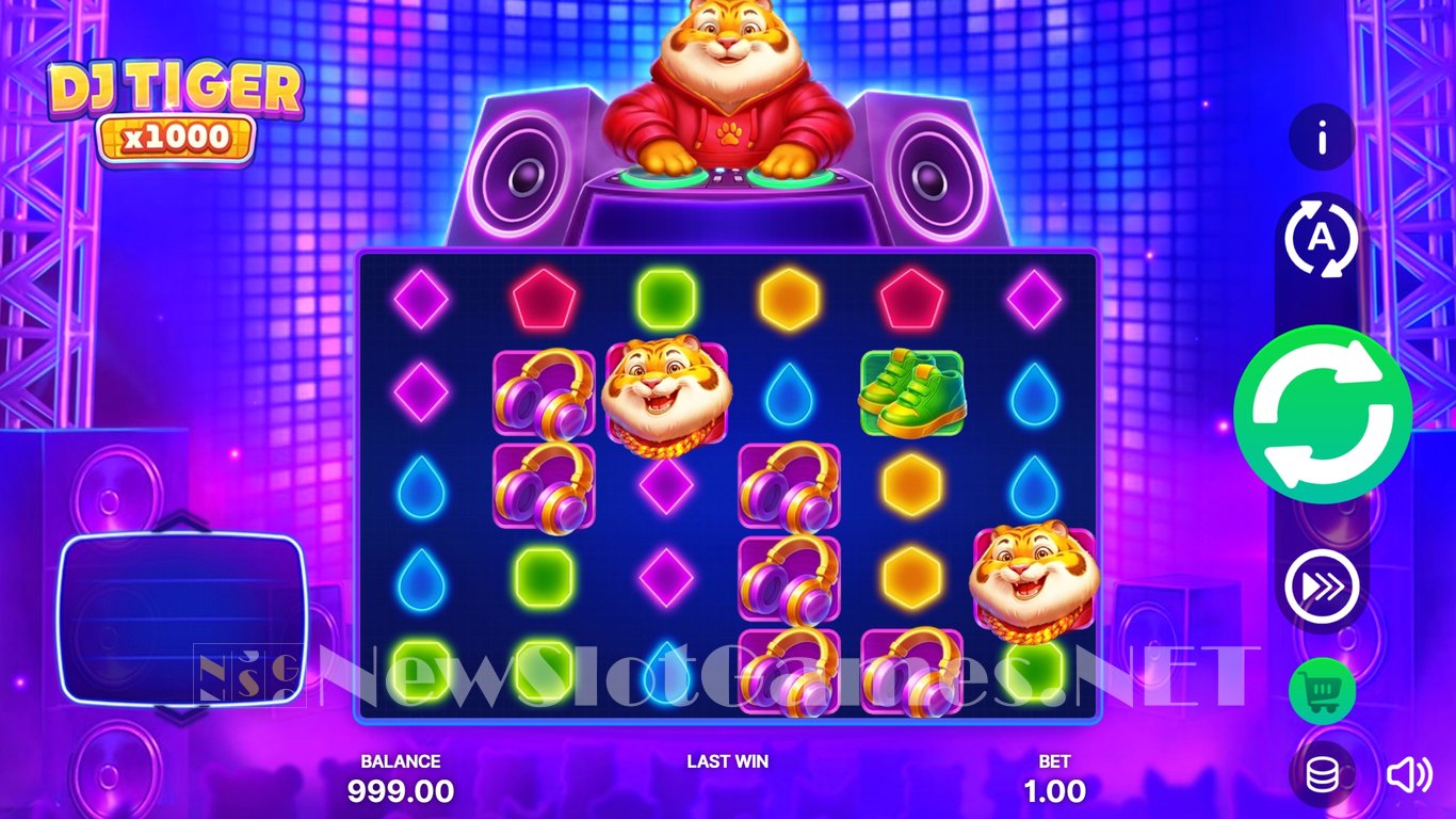 DJ Tiger x1000 Slot Demo Image