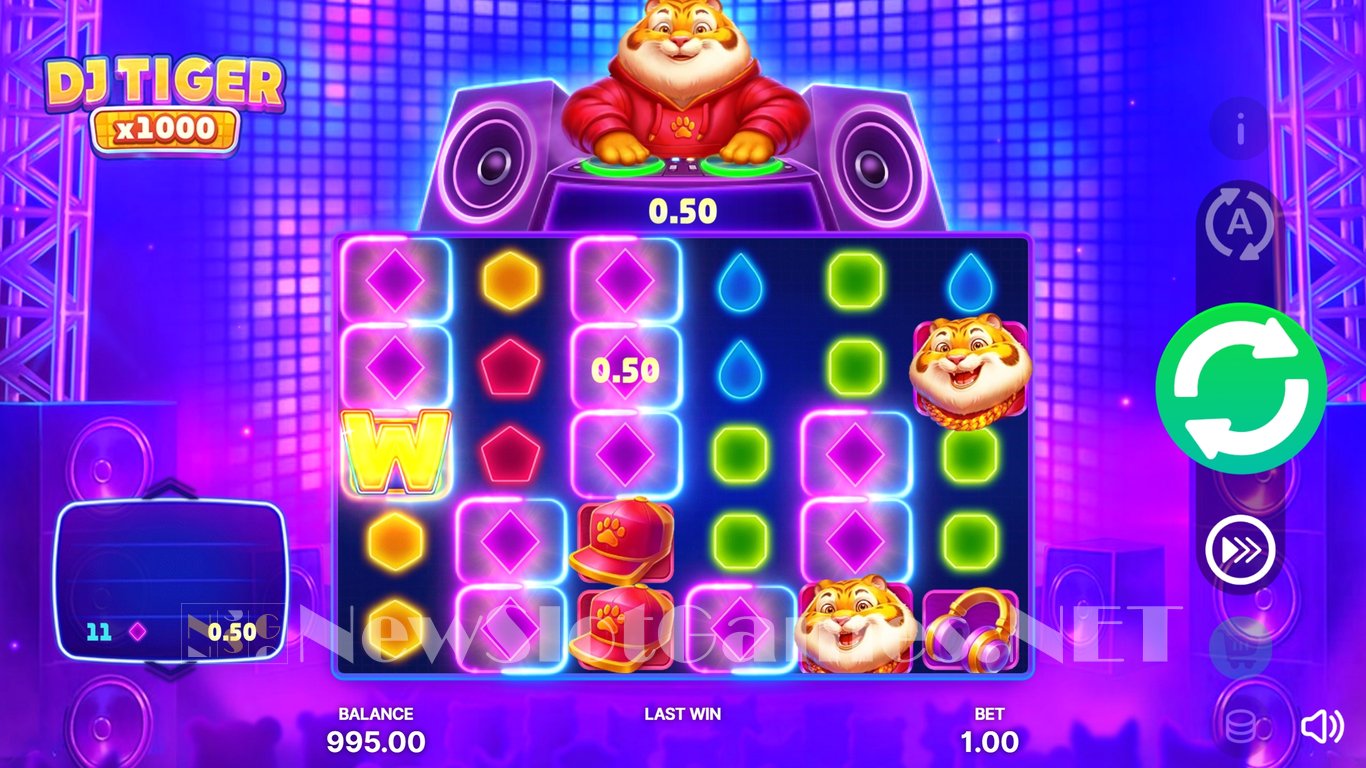 DJ Tiger x1000 Slot Slot Image in Demo - pic. 3