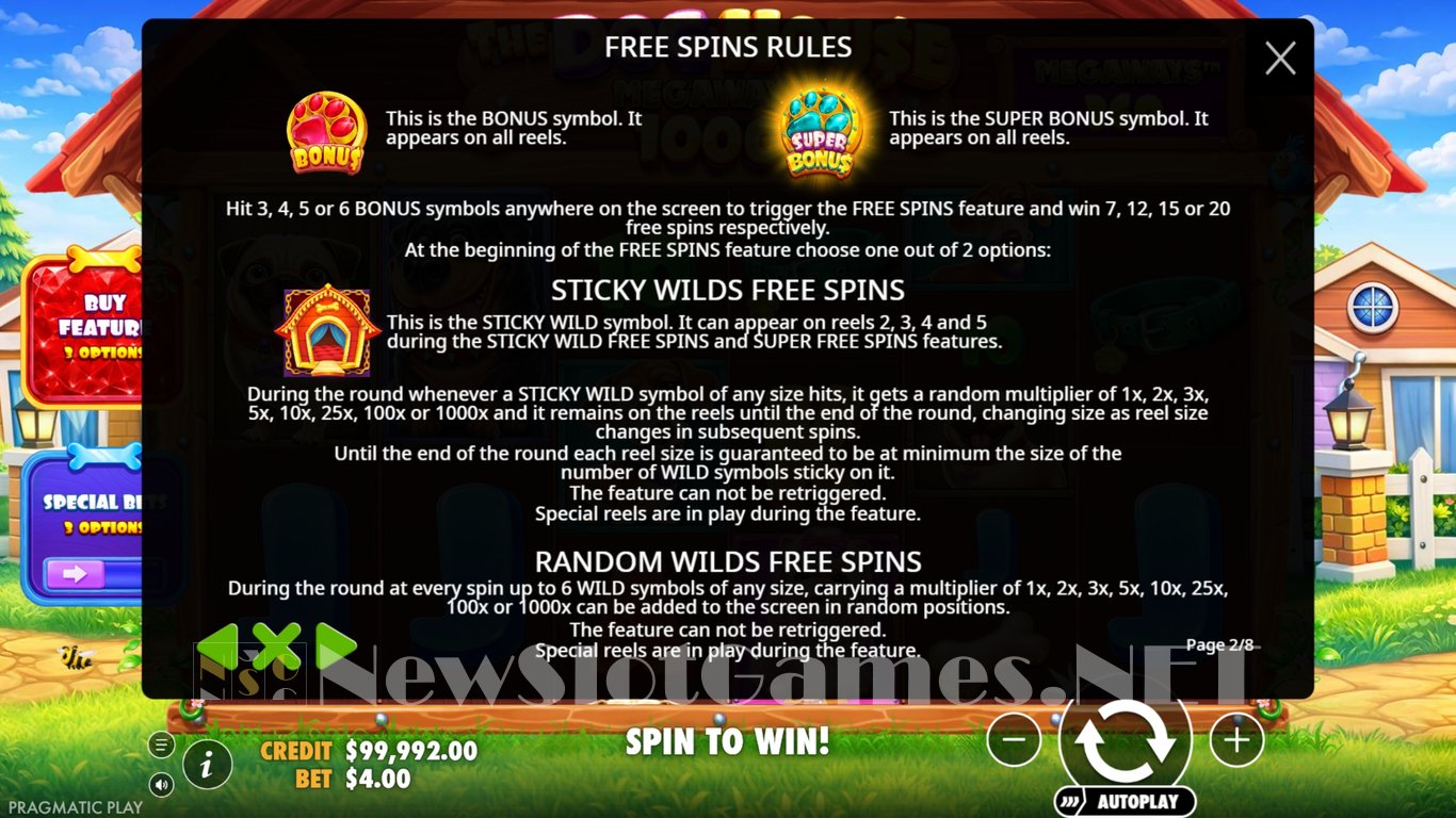 The Dog House Megaways 1000 Slot Slot Image in Demo - pic. 5