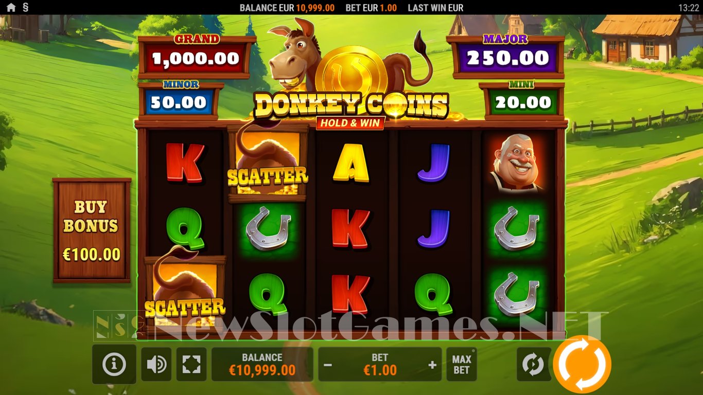 Donkey Coins Hold & Win Slot Demo Image
