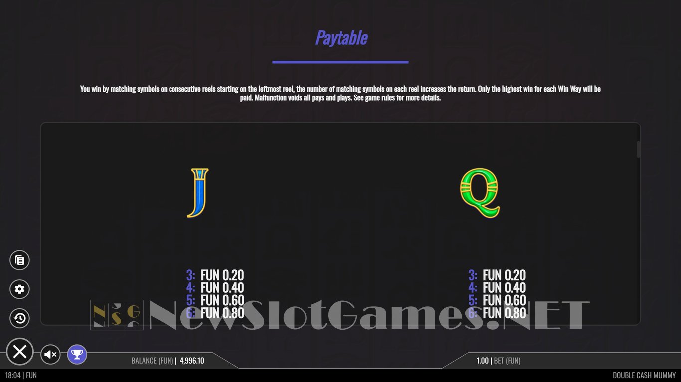 Double Cash Mummy Slot Slot Image in Demo - pic. 5