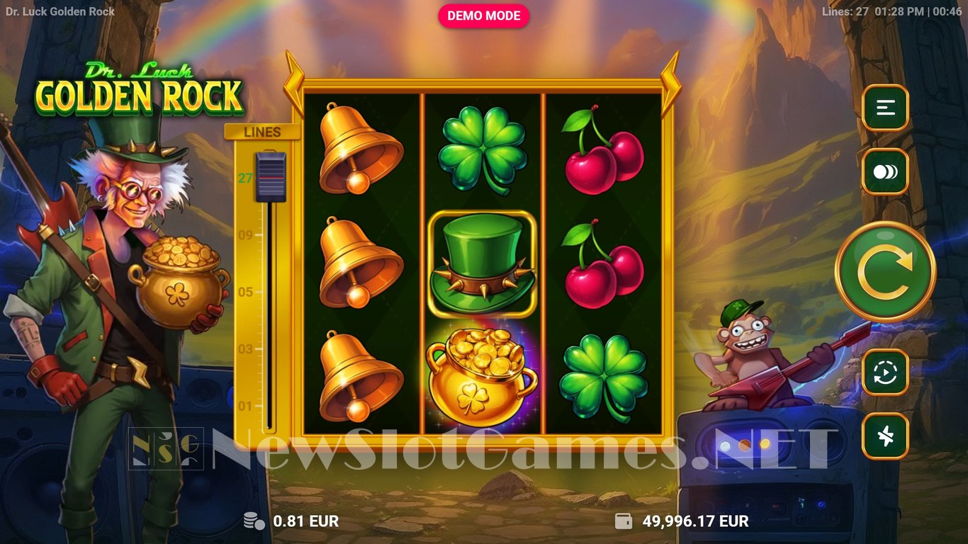 Dr. Luck Golden Rock Slot Demo Image
