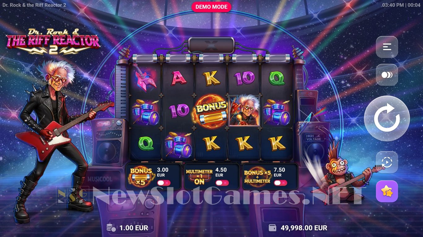 Dr. Rock & The Riff Reactor 2 Slot Slot Image in Demo - pic. 2