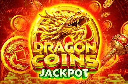 Dragon Coins Jackpot Slot Logo