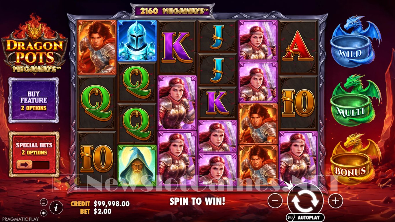 Dragon Pots Megaways Slot Demo Image