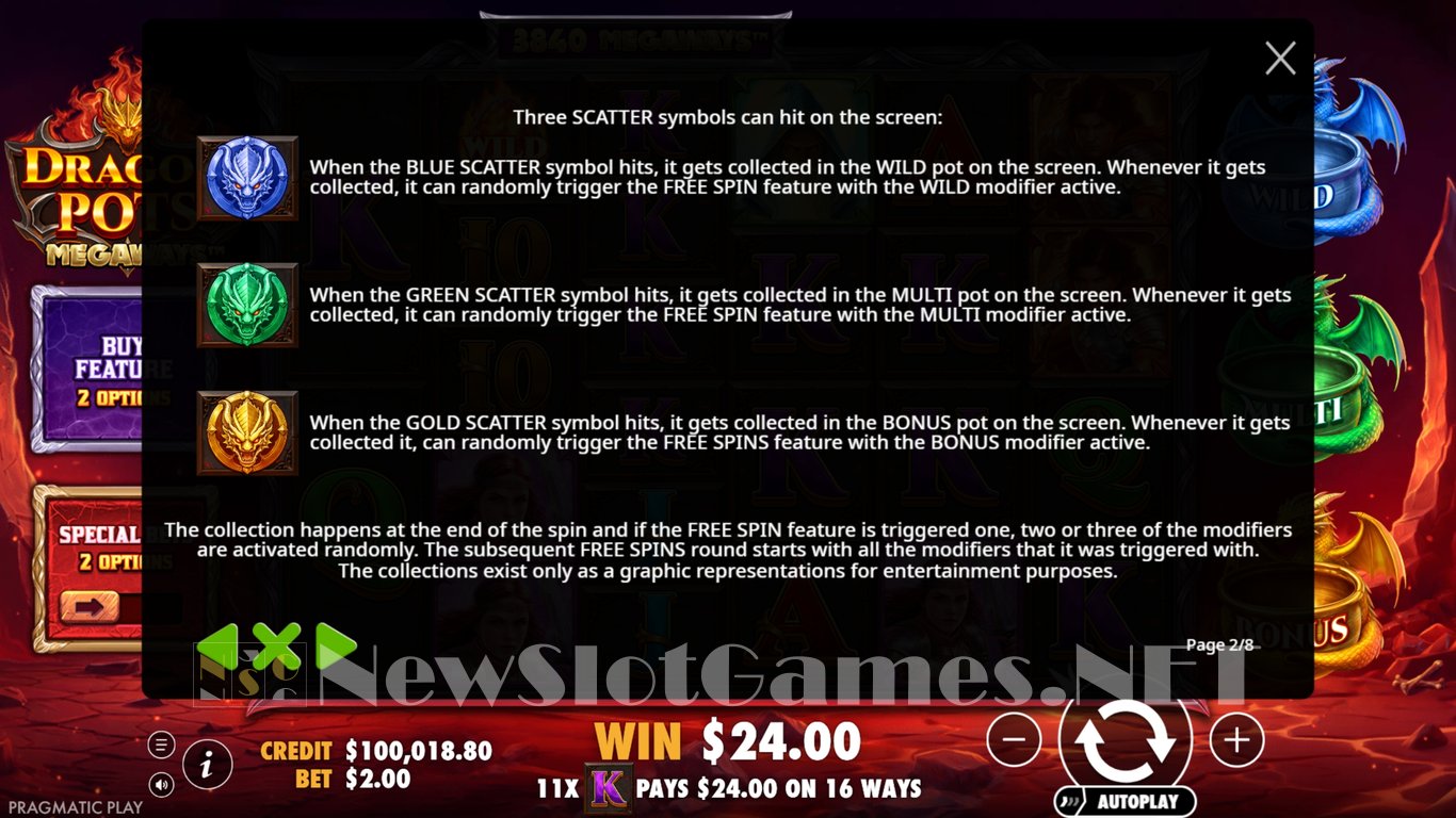 Dragon Pots Megaways Slot Slot Image in Demo - pic. 6