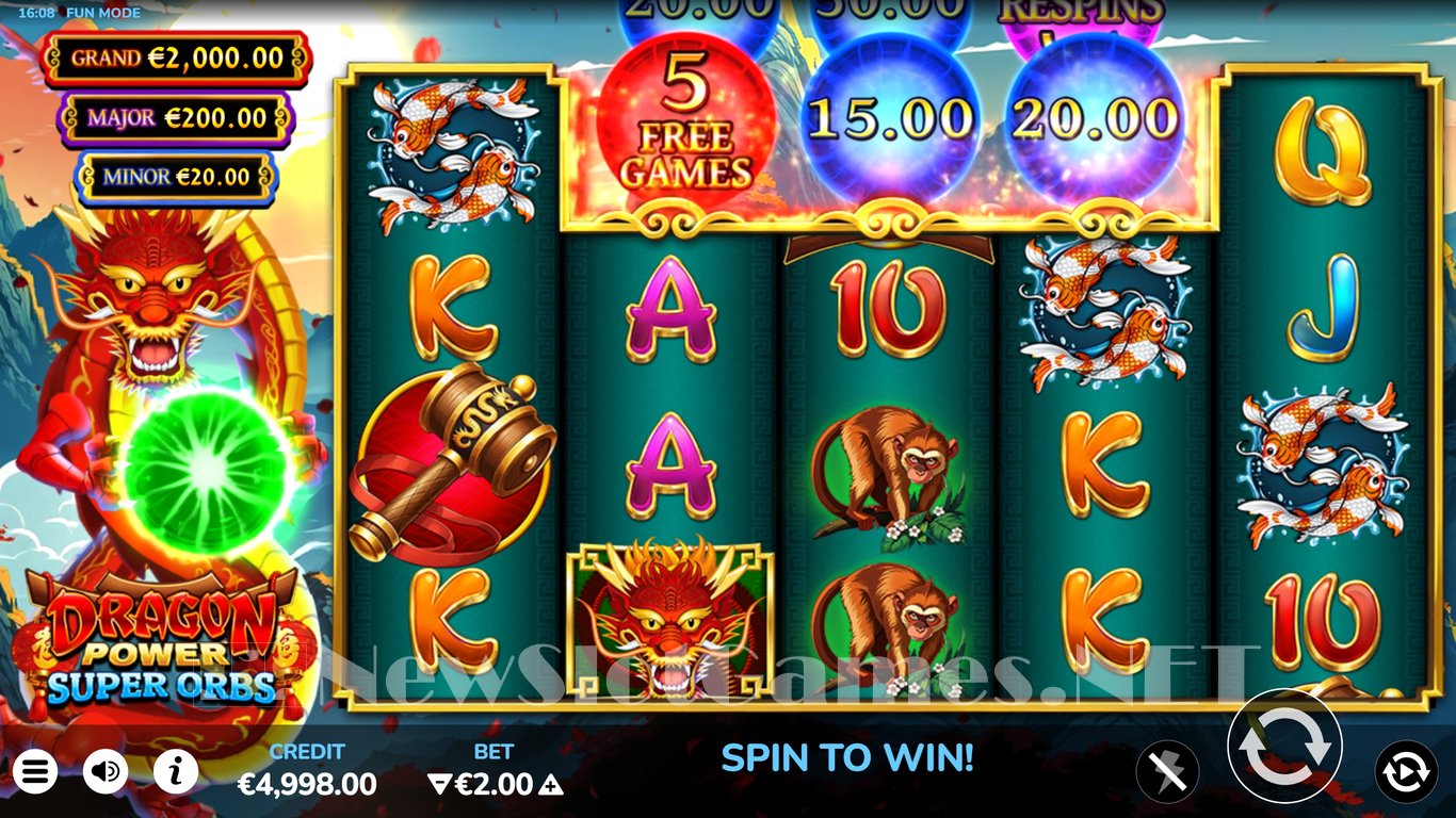 Dragon Power Super Orbs Slot Demo Image