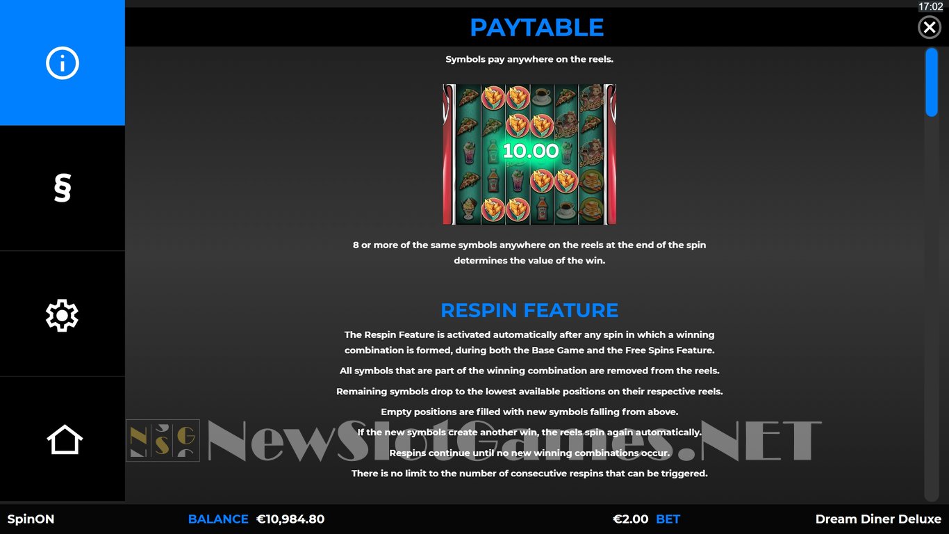 Dream Diner Deluxe Slot Slot Image in Demo - pic. 4