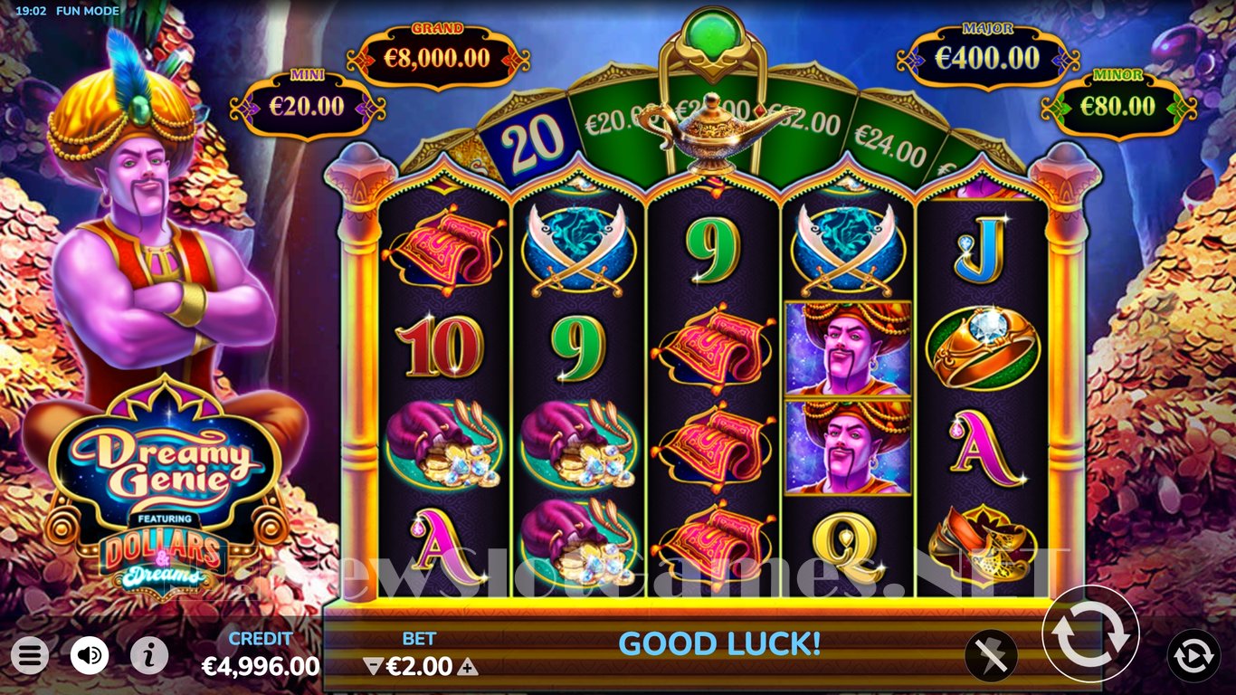 Dreamy Genie Dollars & Dreams Slot Demo Image