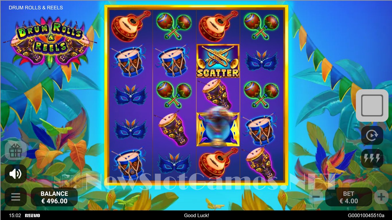 Drum Rolls & Reels Slot Demo Image