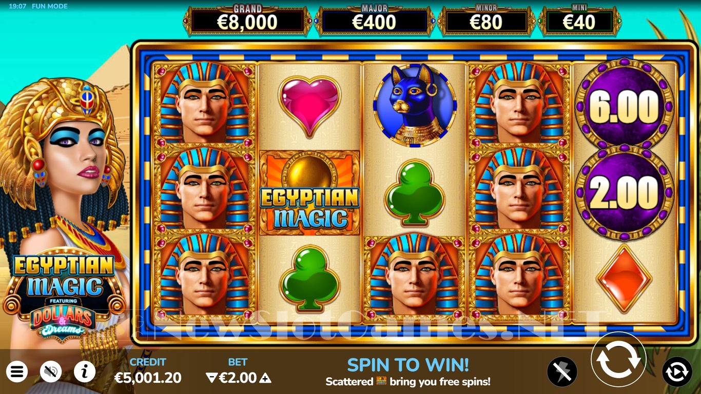 Egyptian Magic Dollars & Dreams Slot Slot Image in Demo - pic. 3