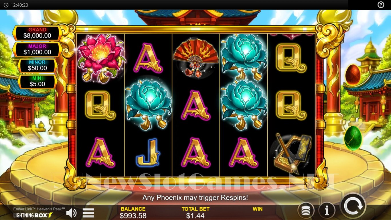 Ember Link Heavens Peak Slot Demo Image