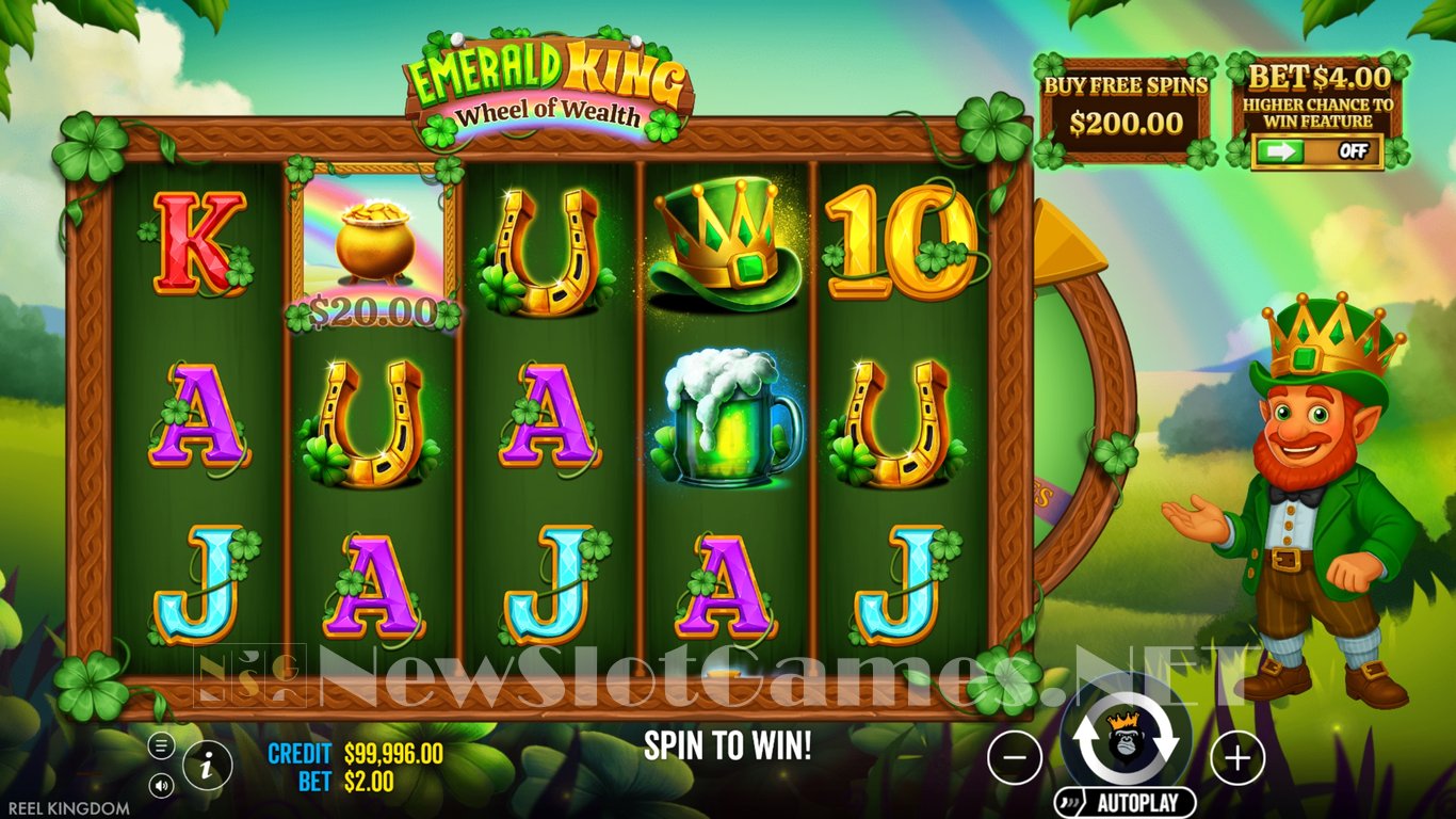 Emerald King Wheel of Wealth Slot Slot Image in Demo - pic. 2