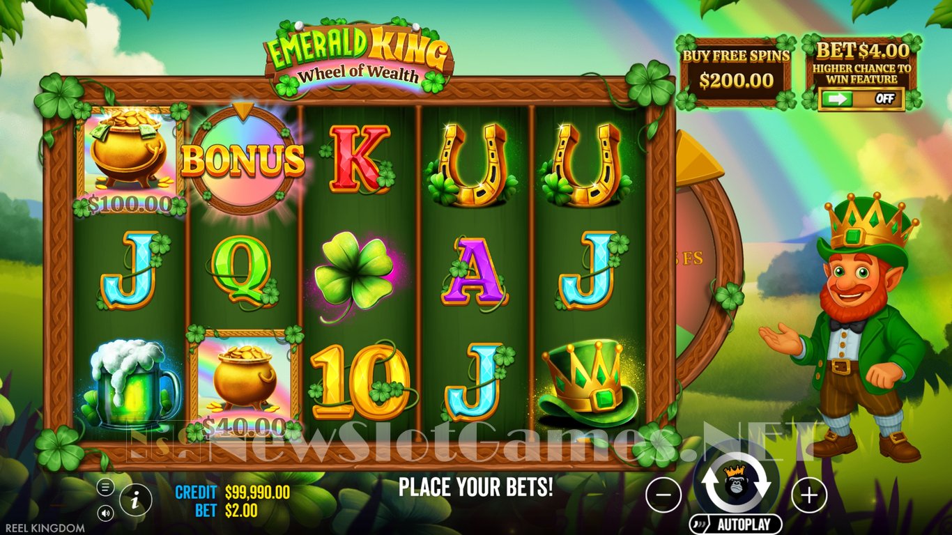 Emerald King Wheel of Wealth Slot Slot Image in Demo - pic. 3