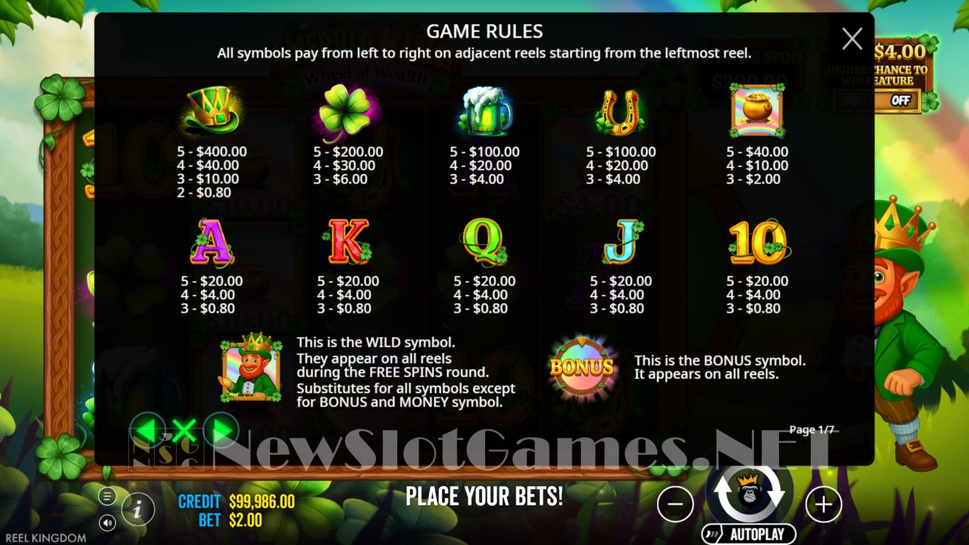 Emerald King Wheel of Wealth Slot Slot Image in Demo - pic. 4